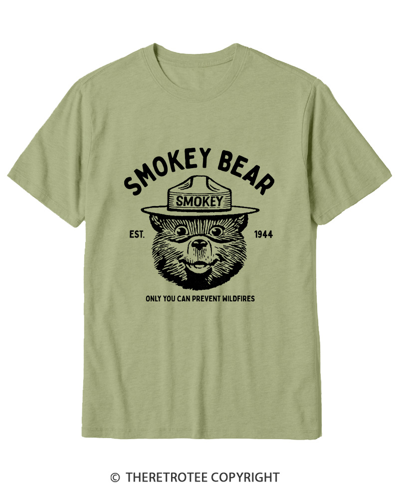 TheRetroTee Only You Can Prevent Wildfires 1960s Cotton T-Shirt