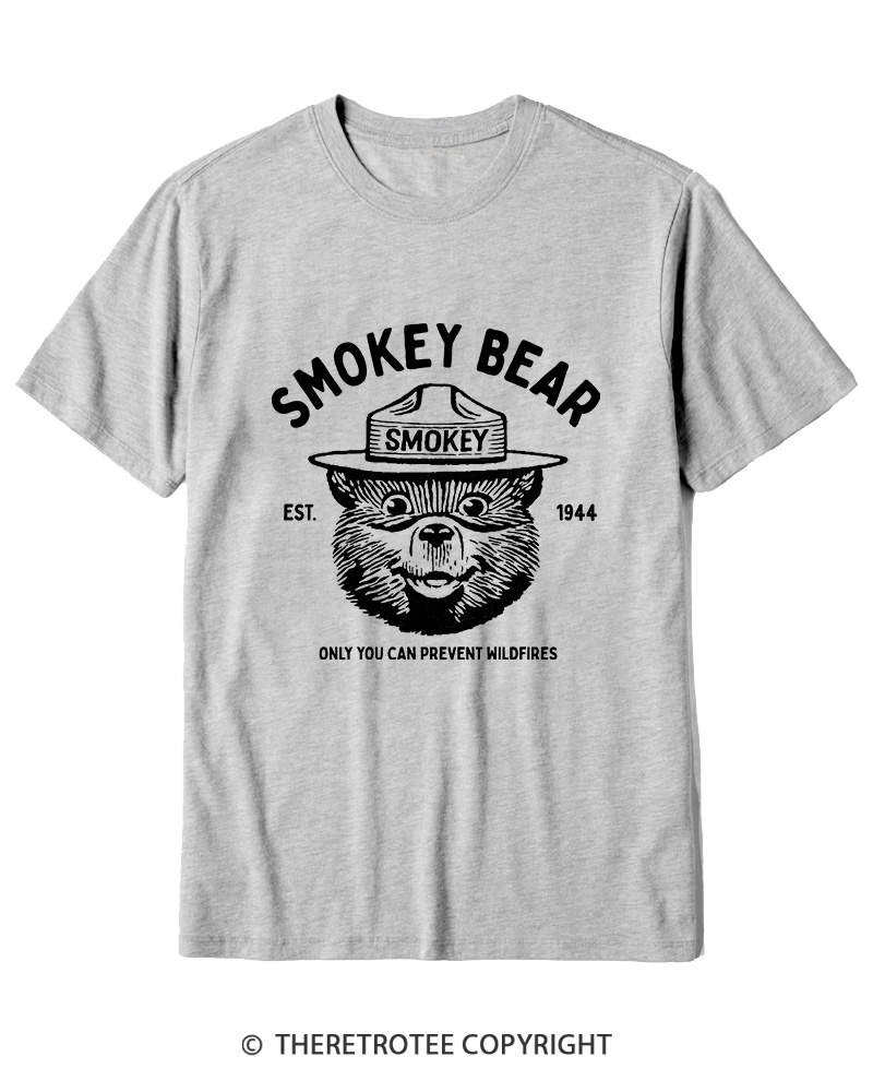 TheRetroTee Only You Can Prevent Wildfires 1960s Cotton T-Shirt
