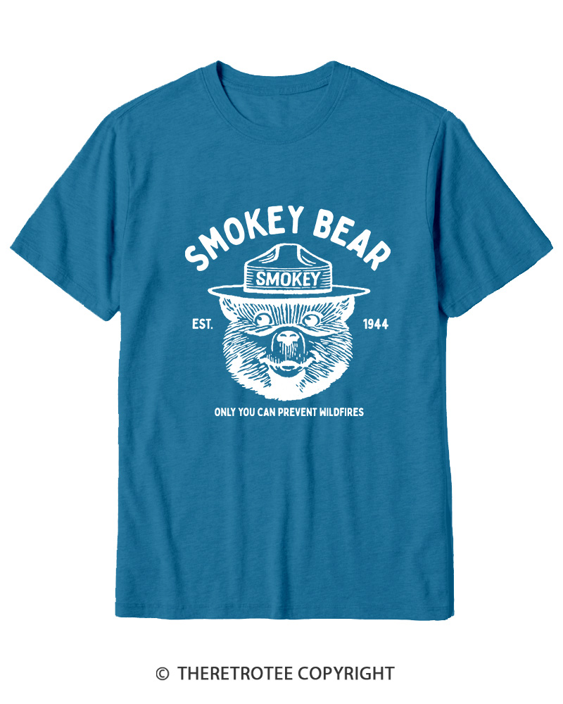 TheRetroTee Only You Can Prevent Wildfires 1960s Cotton T-Shirt