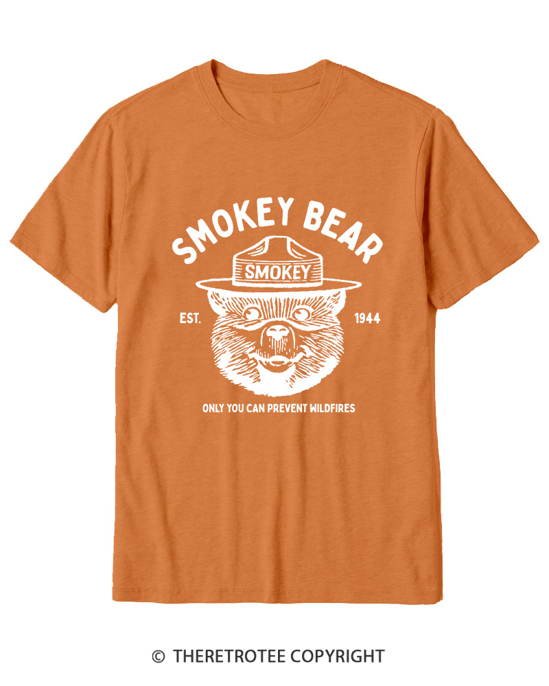 TheRetroTee Only You Can Prevent Wildfires 1960s Cotton T-Shirt