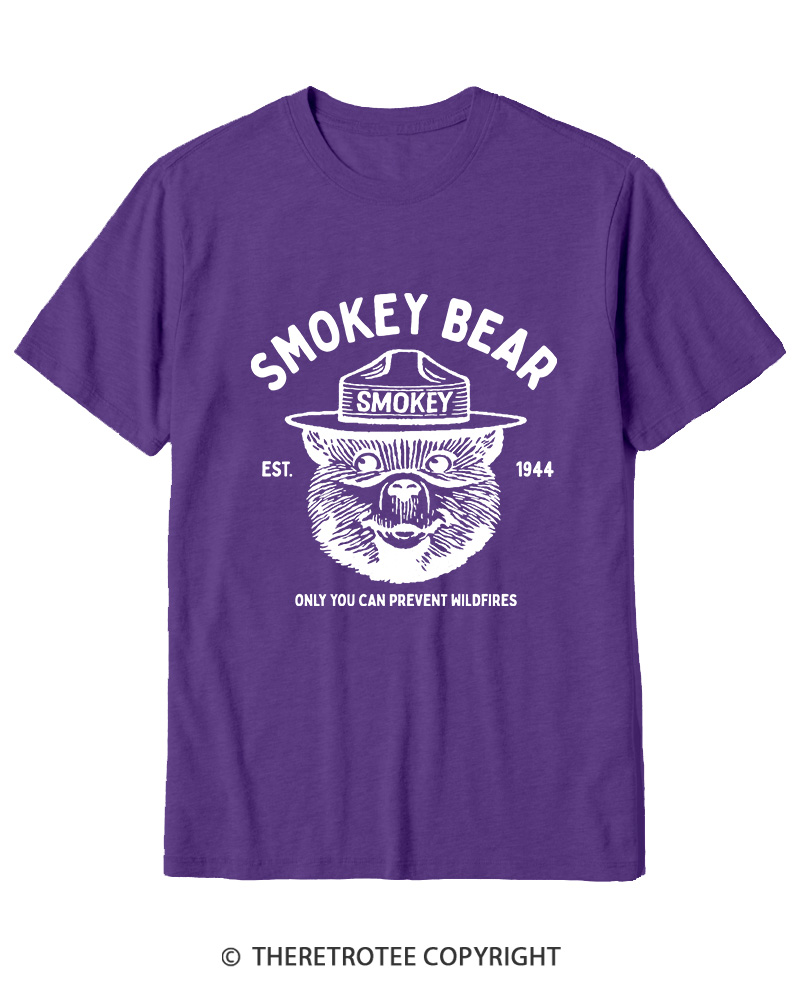 TheRetroTee Only You Can Prevent Wildfires 1960s Cotton T-Shirt