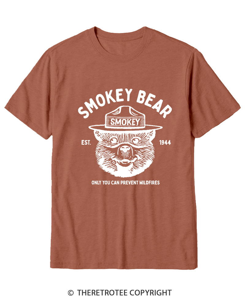 TheRetroTee Only You Can Prevent Wildfires 1960s Cotton T-Shirt