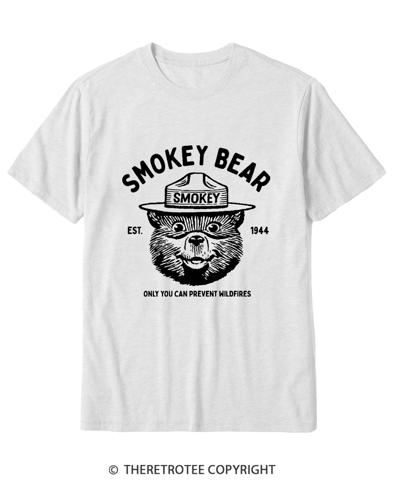 TheRetroTee Only You Can Prevent Wildfires 1960s Cotton T-Shirt