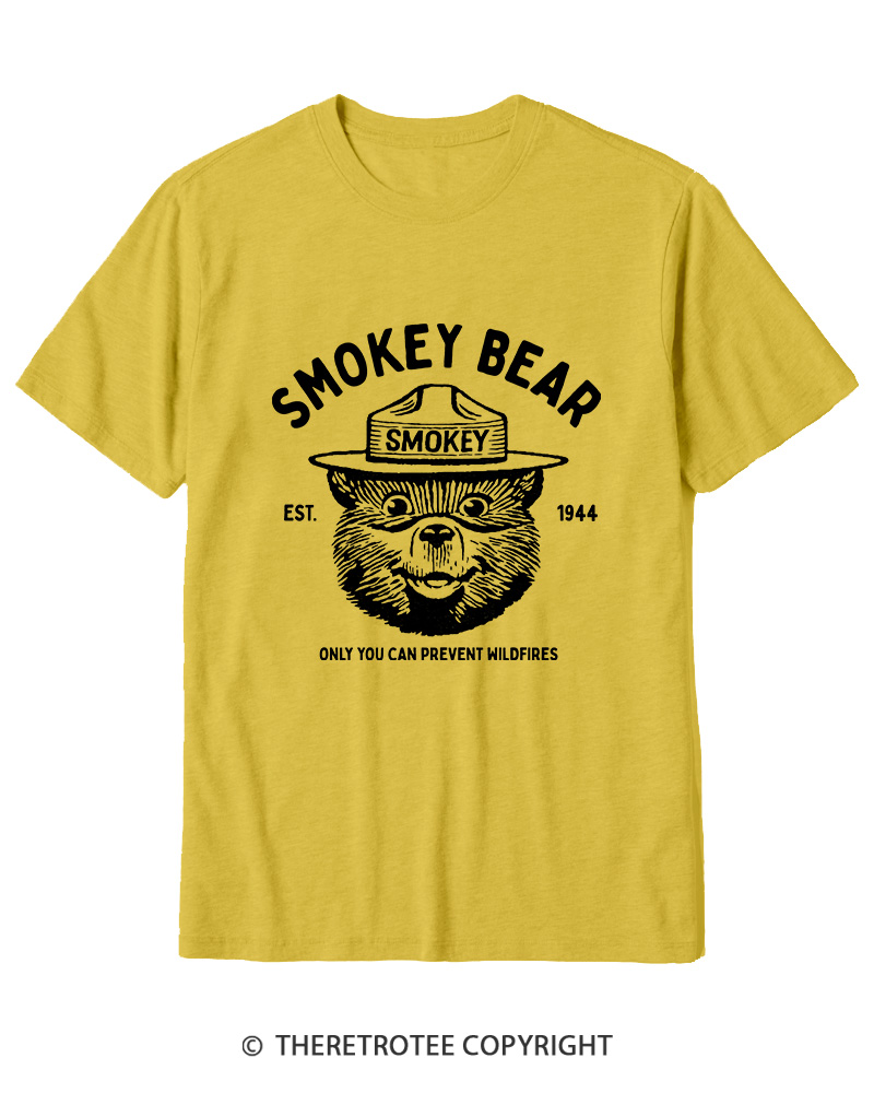 TheRetroTee Only You Can Prevent Wildfires 1960s Cotton T-Shirt