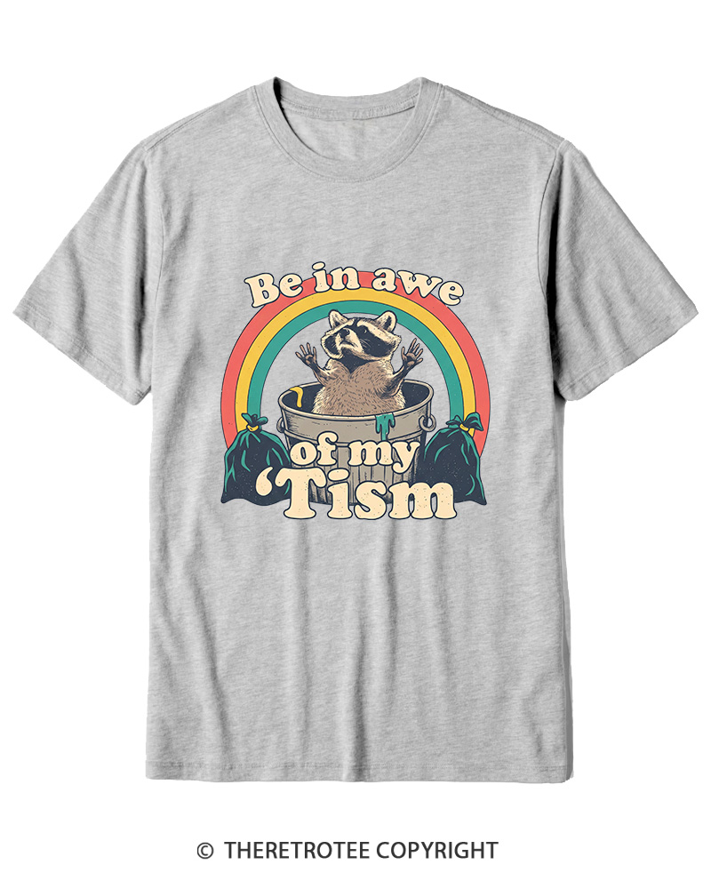 TheRetroTee Trash Raccoon 1970s Cotton T-Shirt