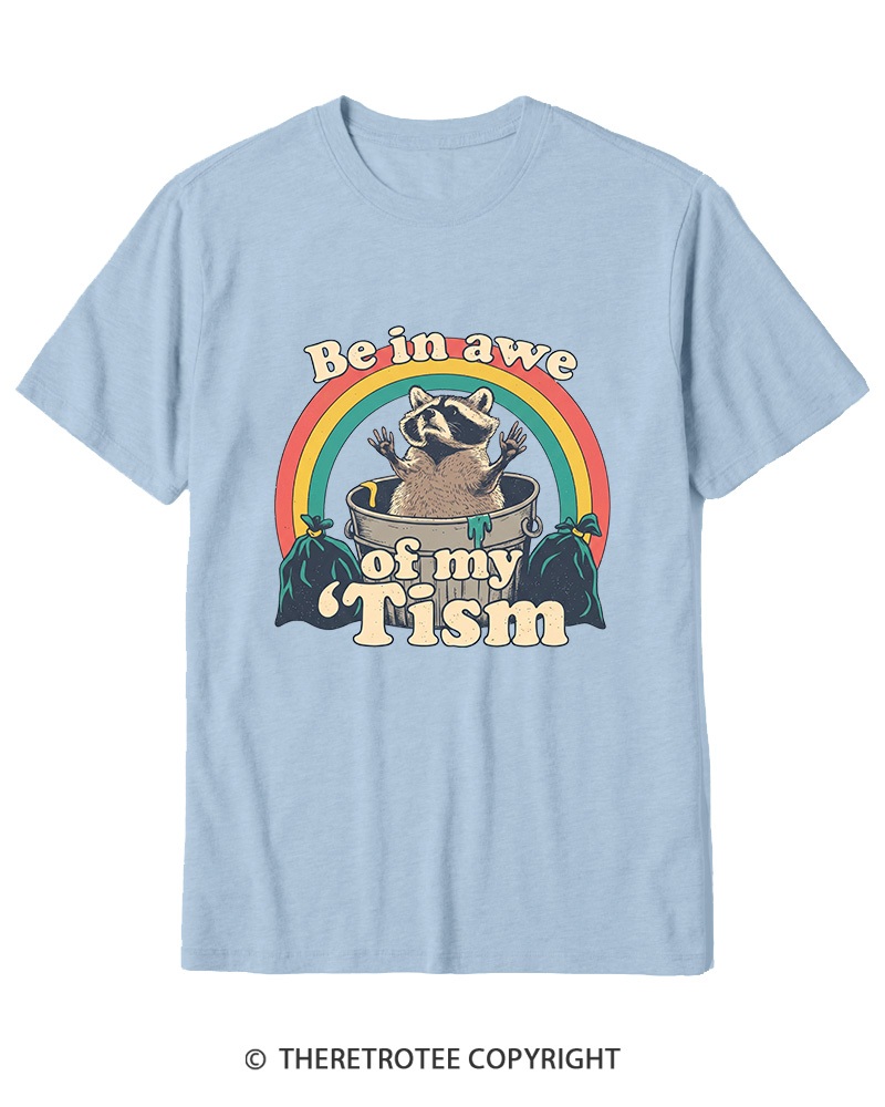 TheRetroTee Trash Raccoon 1970s Cotton T-Shirt