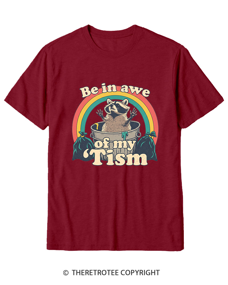 TheRetroTee Trash Raccoon 1970s Cotton T-Shirt