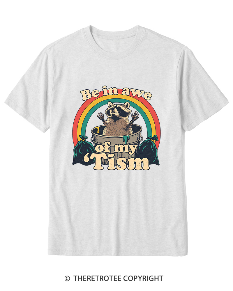 TheRetroTee Trash Raccoon 1970s Cotton T-Shirt