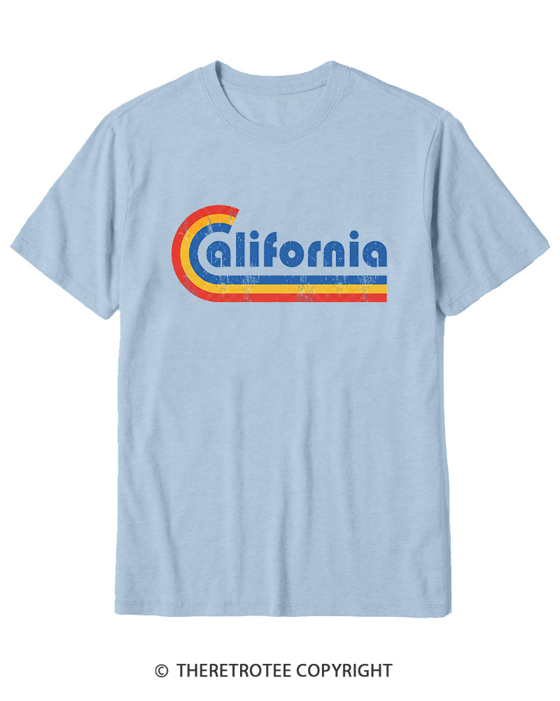 TheRetroTee Happy California Holiday Vintage Graphic Cotton T-Shirt