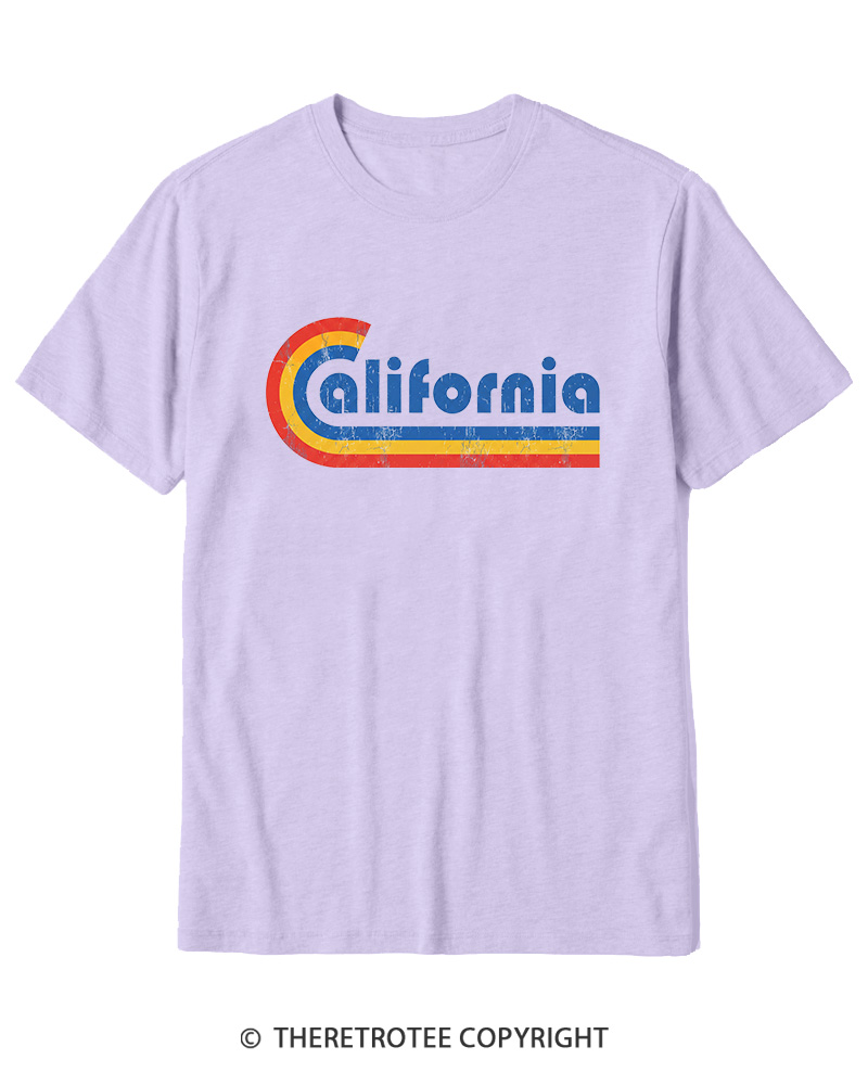 TheRetroTee Happy California Holiday Vintage Graphic Cotton T-Shirt