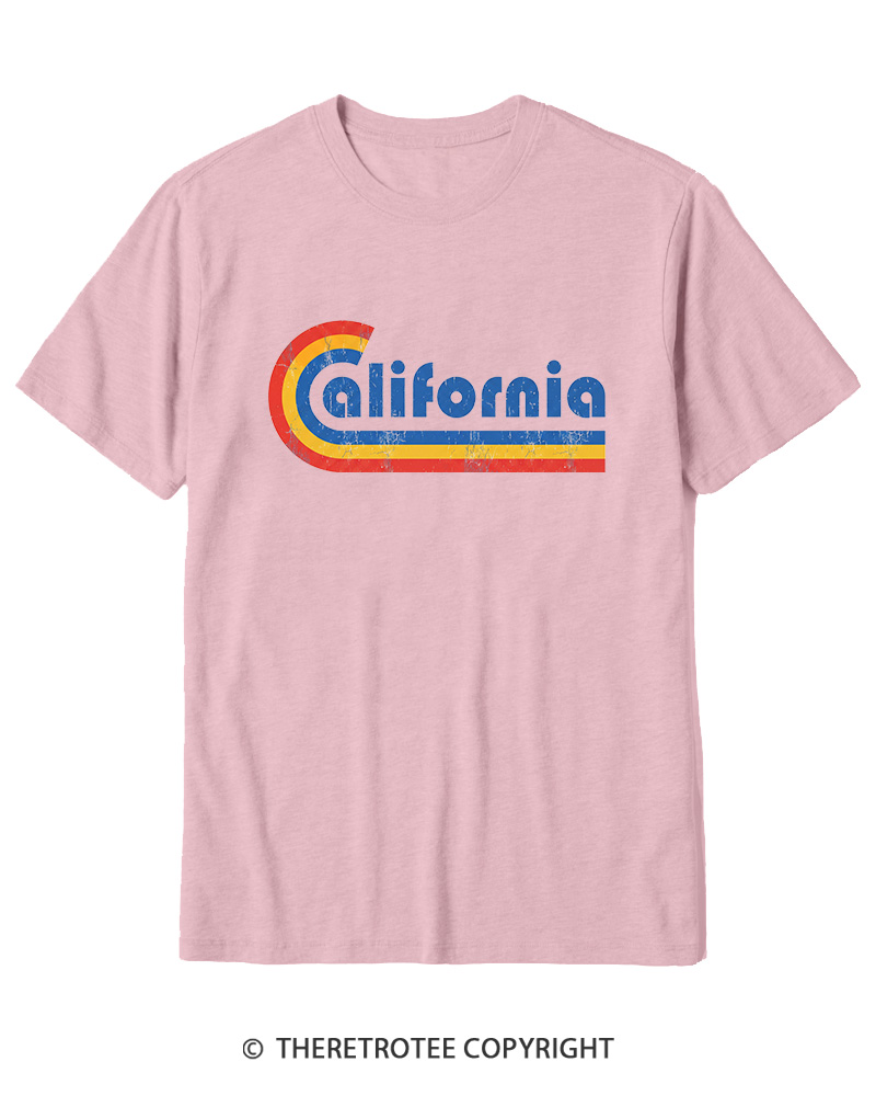 TheRetroTee Happy California Holiday Vintage Graphic Cotton T-Shirt