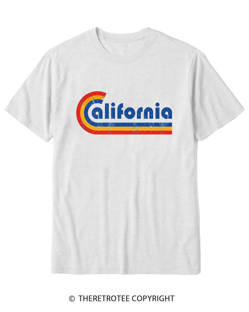 TheRetroTee Happy California Holiday Vintage Graphic Cotton T-Shirt