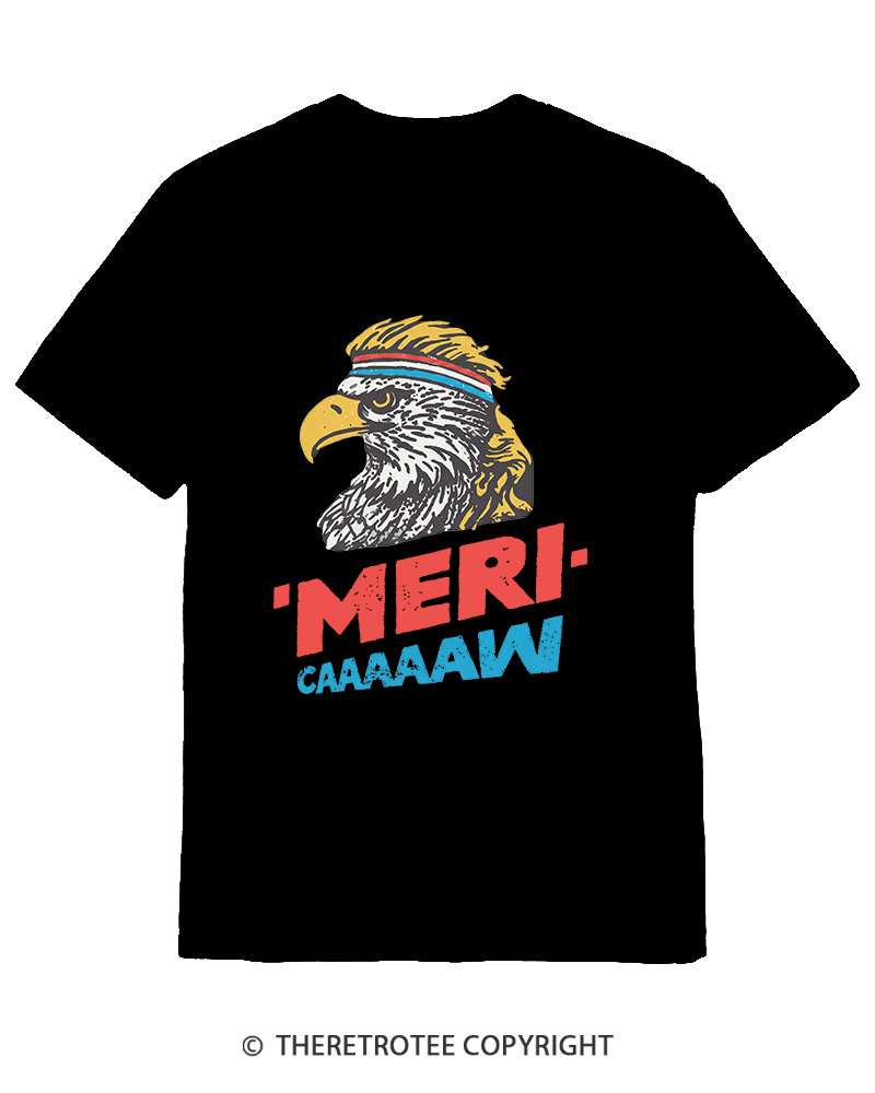TheRetroTee Meri-caaaaaw Cotton T-Shirt