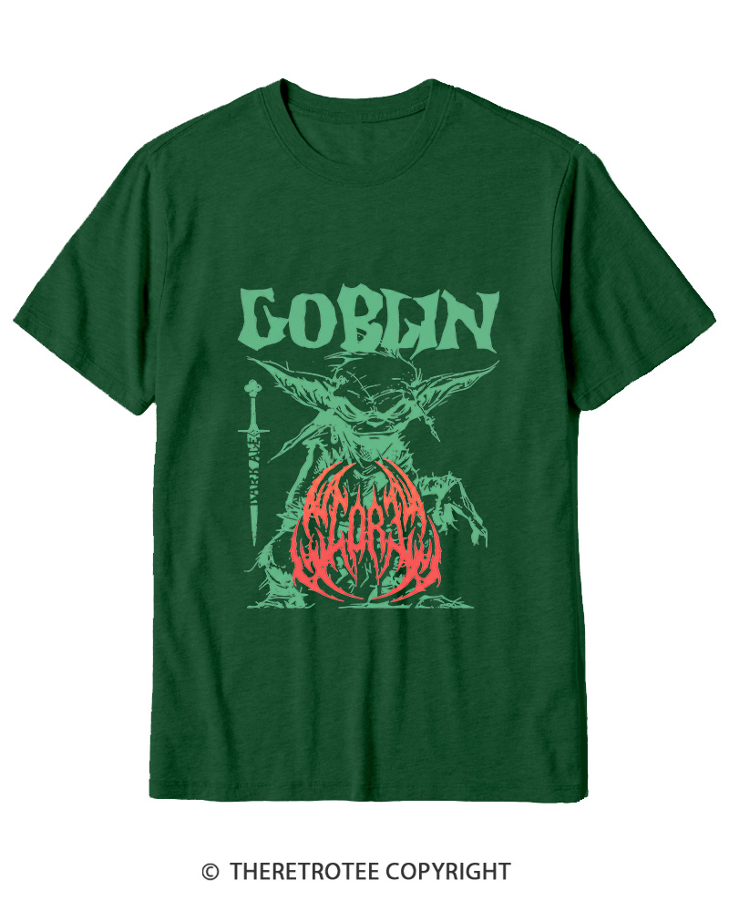 TheRetroTee Heavy Metal Goblin Cotton T-Shirt