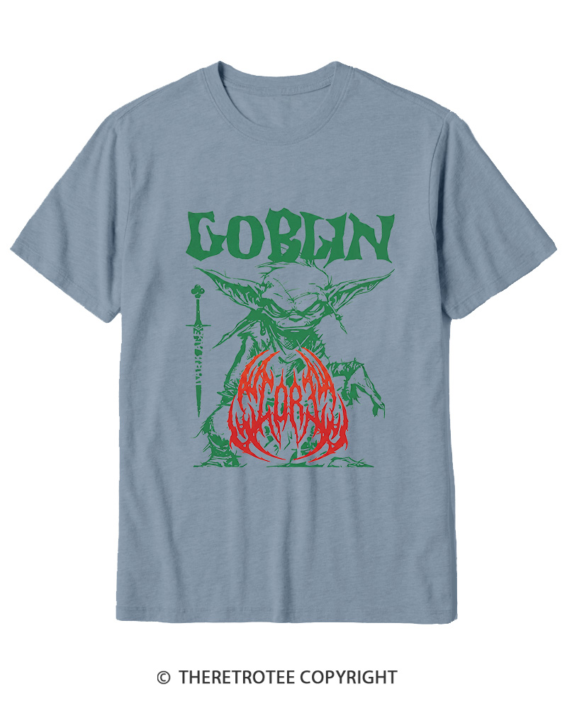 TheRetroTee Heavy Metal Goblin Cotton T-Shirt