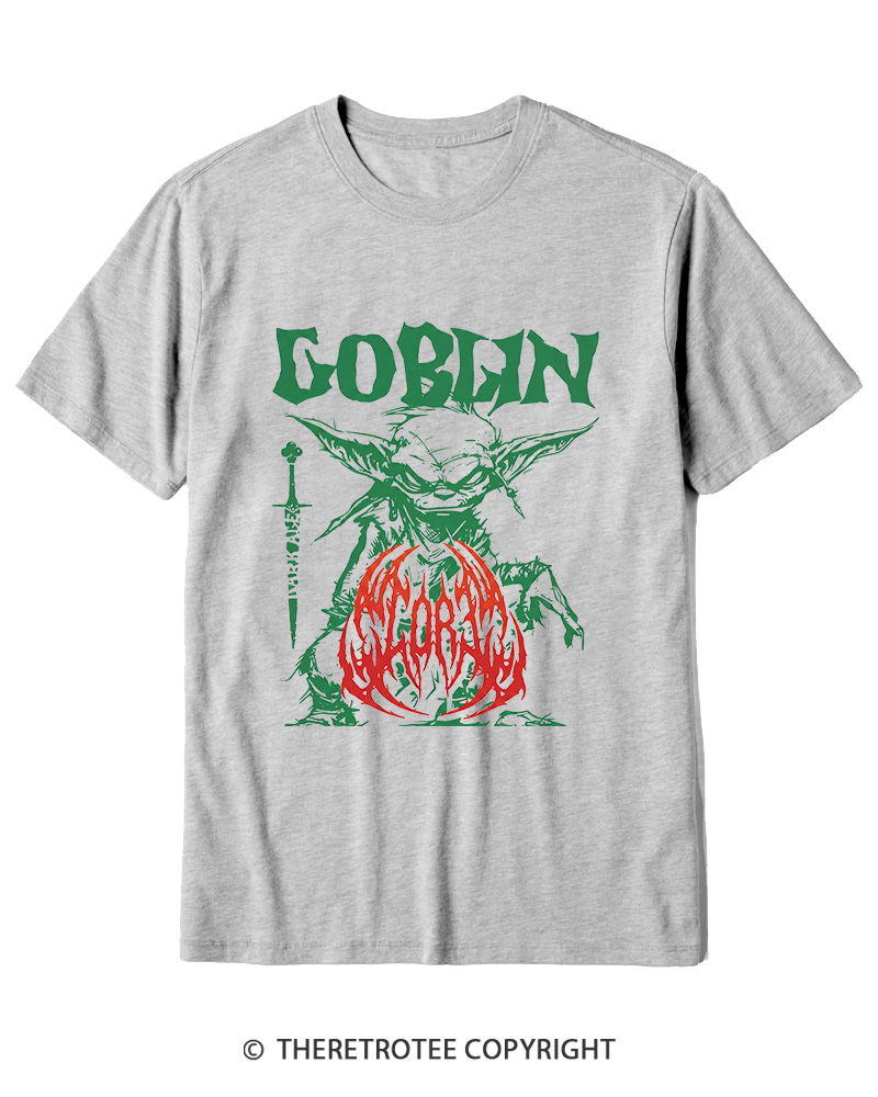 TheRetroTee Heavy Metal Goblin Cotton T-Shirt