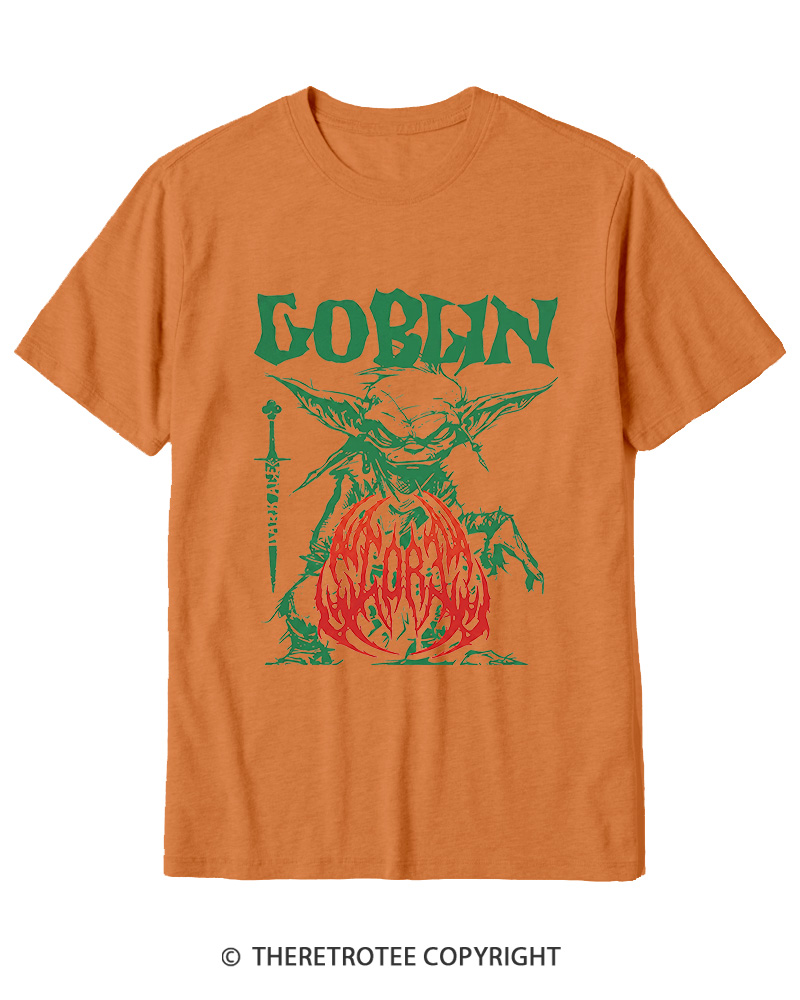 TheRetroTee Heavy Metal Goblin Cotton T-Shirt