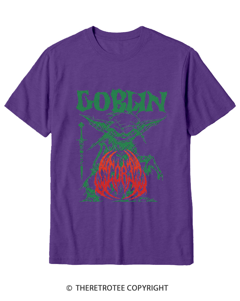 TheRetroTee Heavy Metal Goblin Cotton T-Shirt