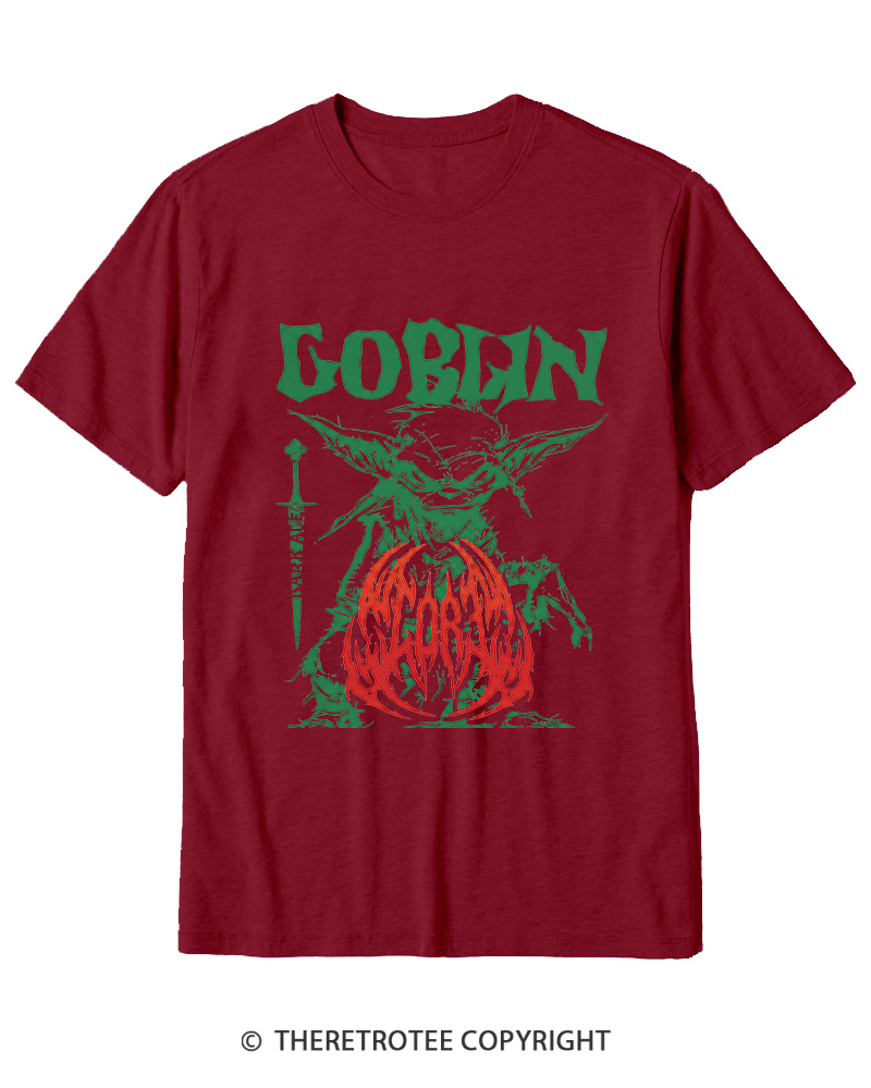 TheRetroTee Heavy Metal Goblin Cotton T-Shirt