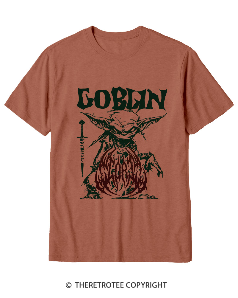 TheRetroTee Heavy Metal Goblin Cotton T-Shirt