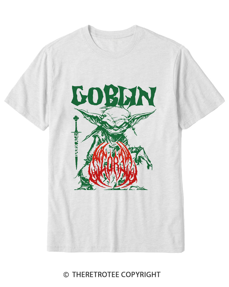 TheRetroTee Heavy Metal Goblin Cotton T-Shirt