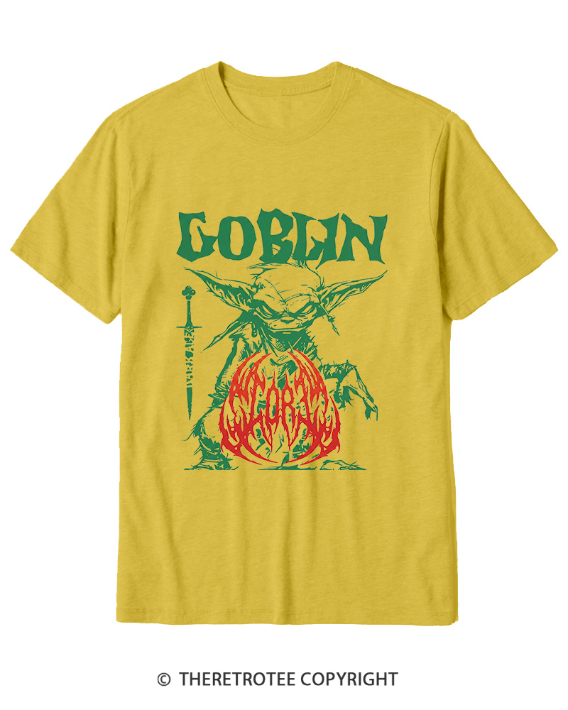 TheRetroTee Heavy Metal Goblin Cotton T-Shirt