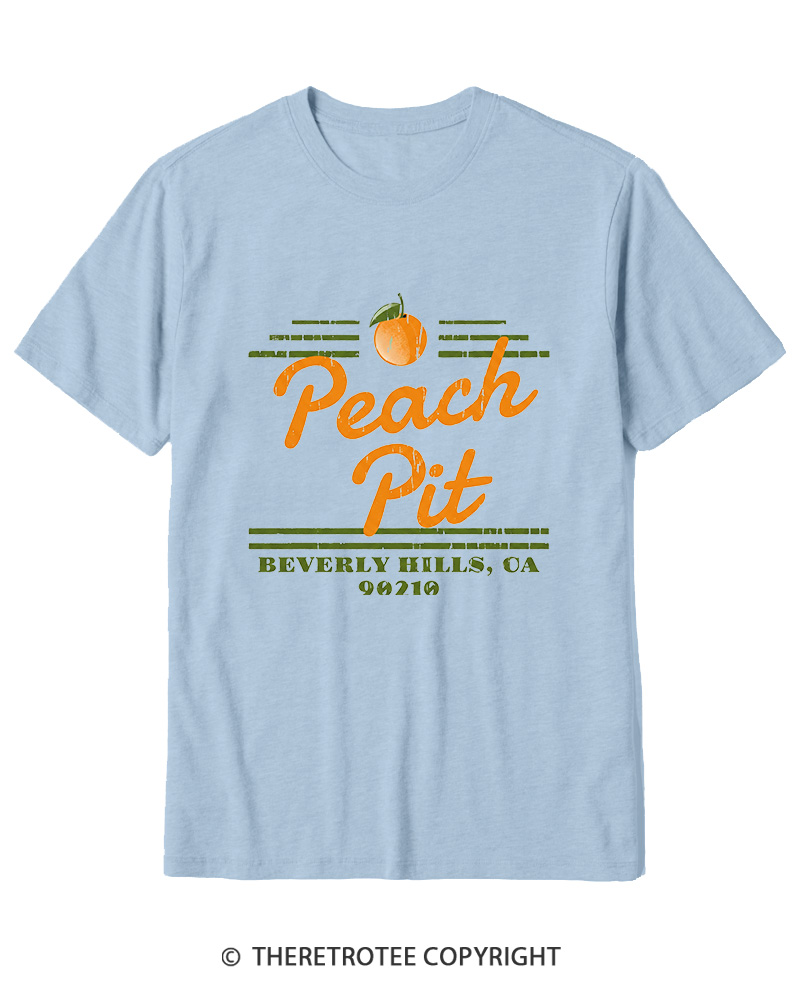 TheRetroTee Peach Pit Vintage Graphic Cotton T-Shirt