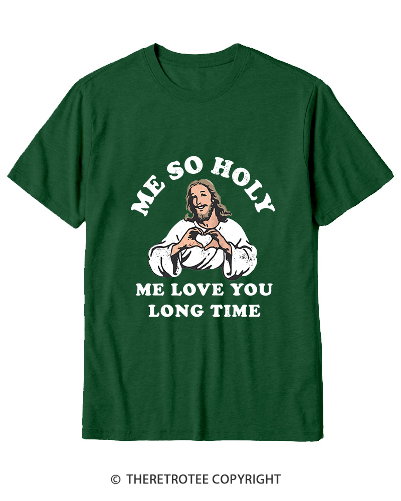TheRetroTee Me So Holy Vintage Graphic Cotton T-Shirt