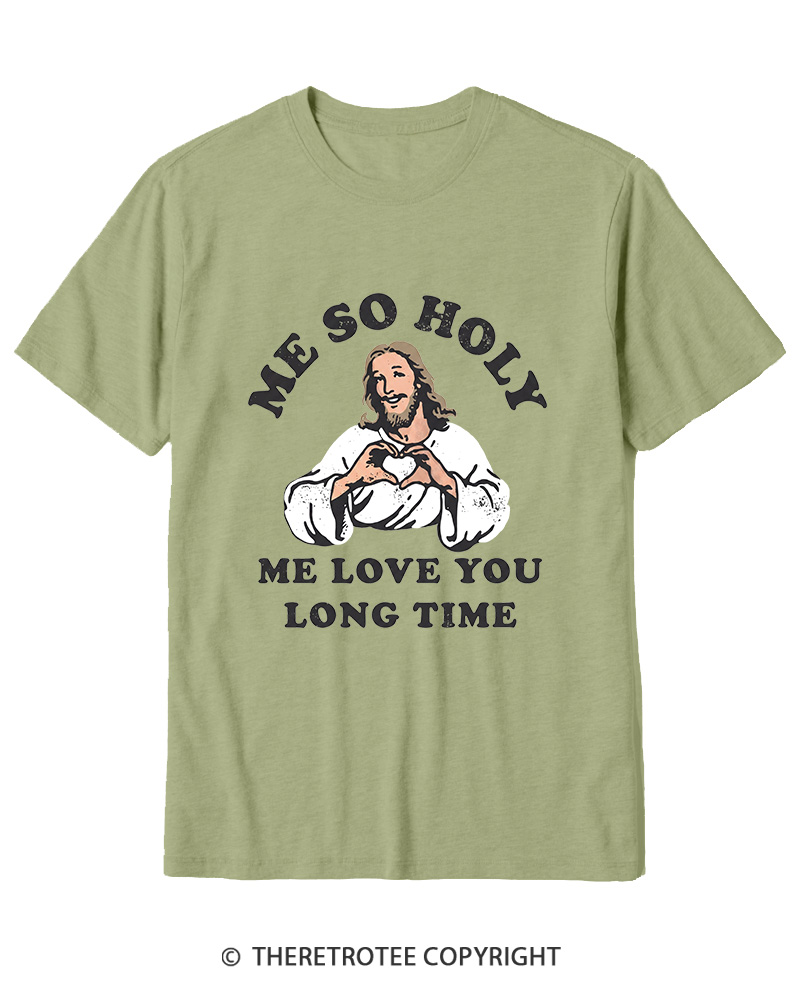 TheRetroTee Me So Holy Vintage Graphic Cotton T-Shirt