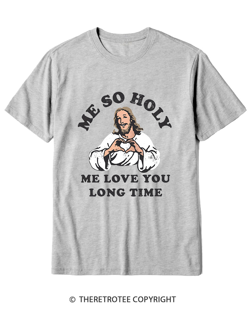 TheRetroTee Me So Holy Vintage Graphic Cotton T-Shirt