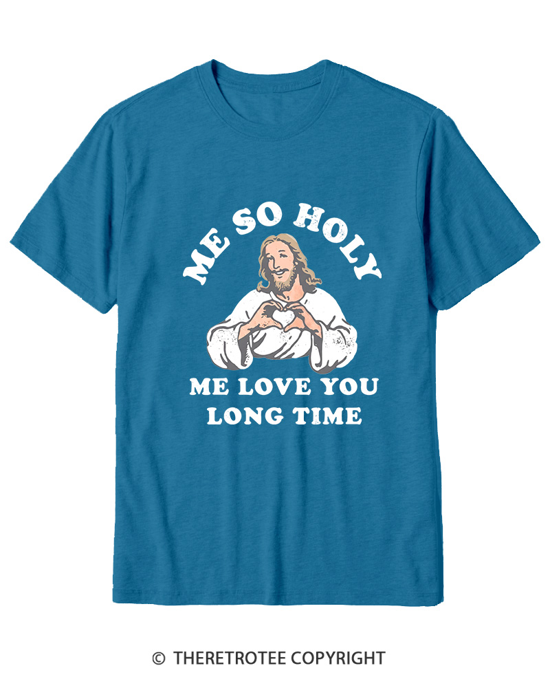 TheRetroTee Me So Holy Vintage Graphic Cotton T-Shirt