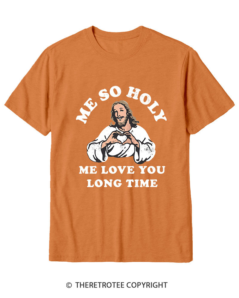 TheRetroTee Me So Holy Vintage Graphic Cotton T-Shirt