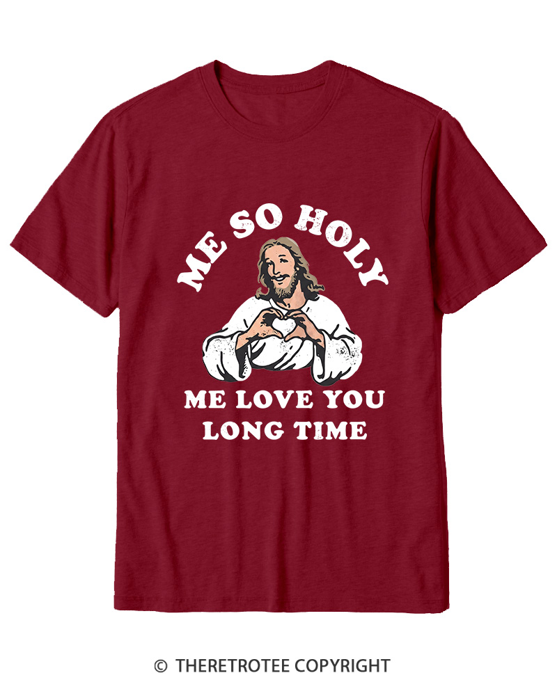 TheRetroTee Me So Holy Vintage Graphic Cotton T-Shirt