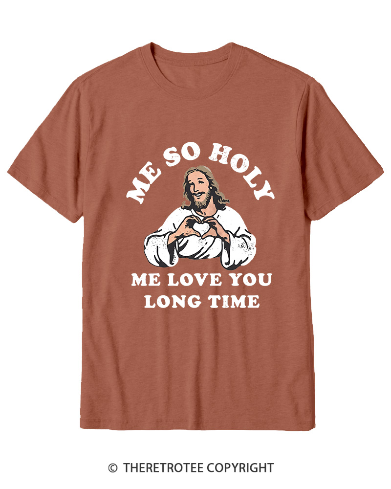 TheRetroTee Me So Holy Vintage Graphic Cotton T-Shirt