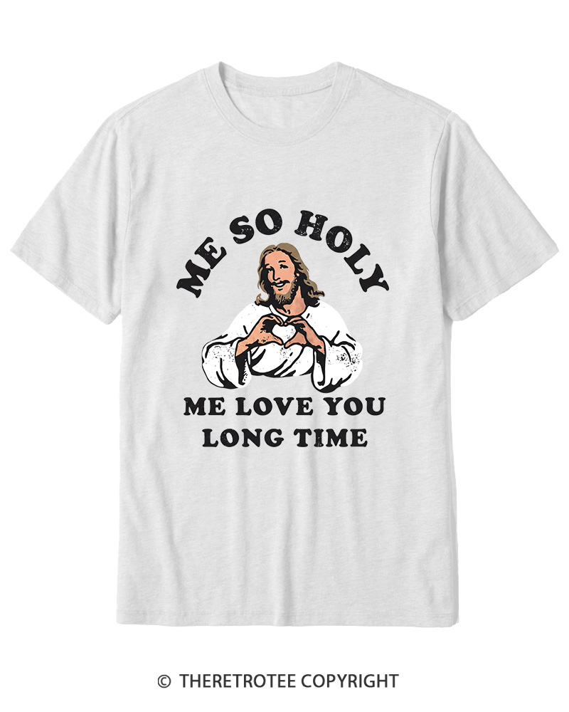 TheRetroTee Me So Holy Vintage Graphic Cotton T-Shirt
