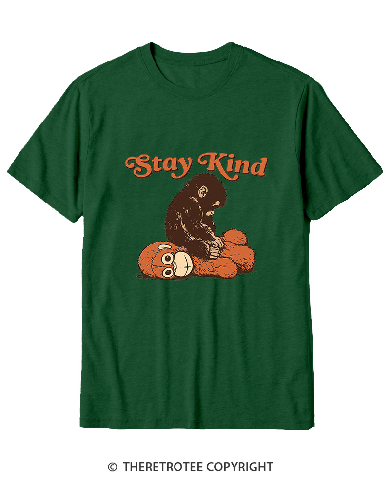 TheRetroTee Stay Kind 1980s Cotton T-Shirt