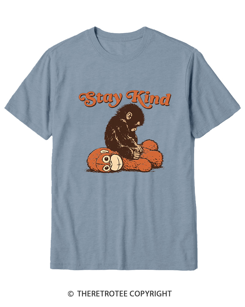 TheRetroTee Stay Kind 1980s Cotton T-Shirt