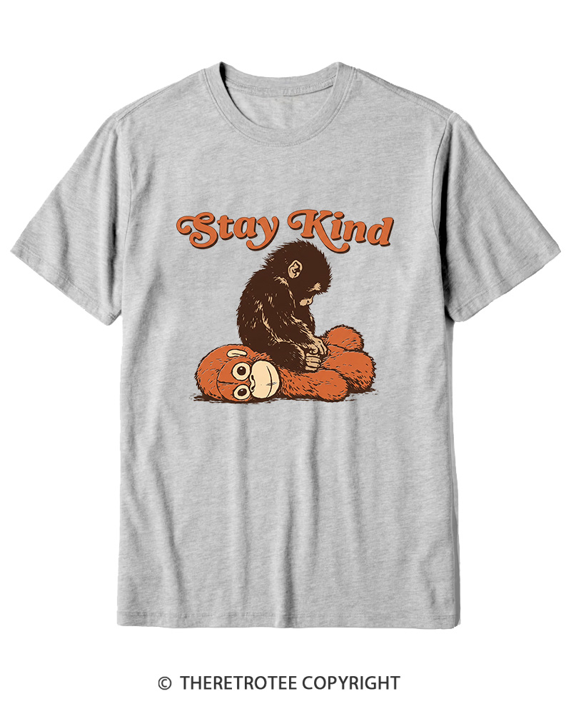 TheRetroTee Stay Kind 1980s Cotton T-Shirt