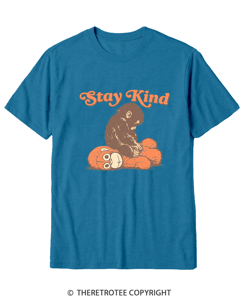 TheRetroTee Stay Kind 1980s Cotton T-Shirt