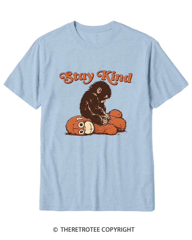 TheRetroTee Stay Kind 1980s Cotton T-Shirt