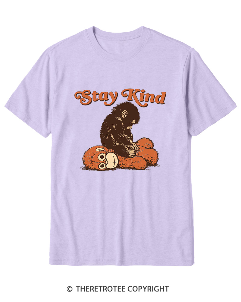 TheRetroTee Stay Kind 1980s Cotton T-Shirt