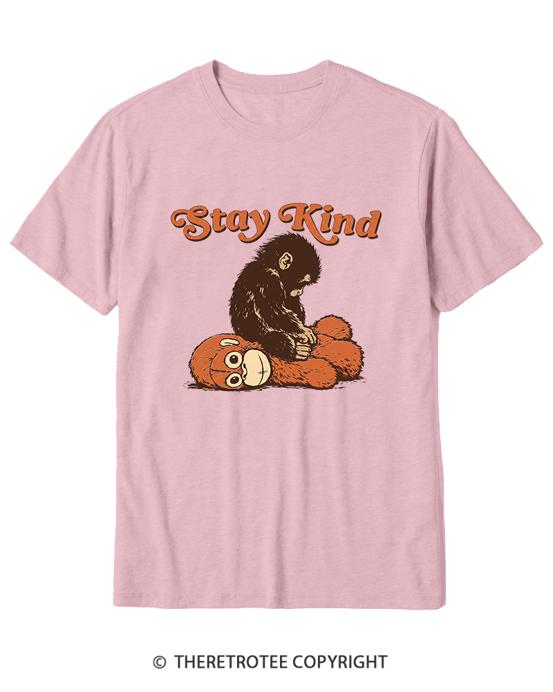 TheRetroTee Stay Kind 1980s Cotton T-Shirt