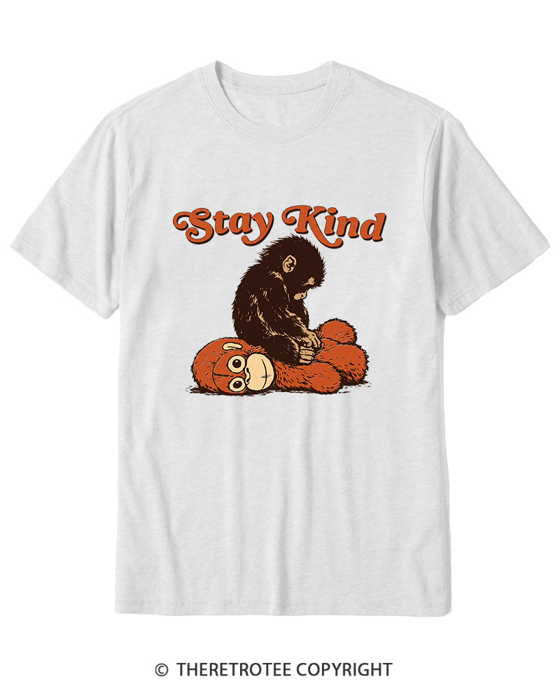 TheRetroTee Stay Kind 1980s Cotton T-Shirt