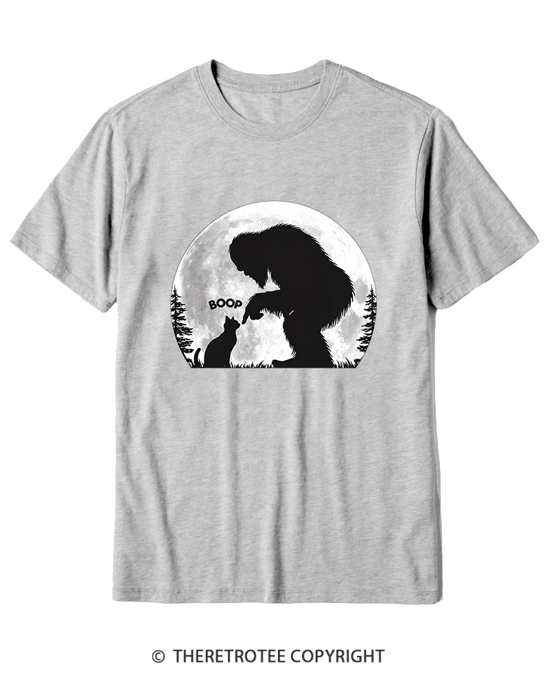 TheRetroTee Hand Boop Nose Bigfoot 1970s Cotton T-Shirt