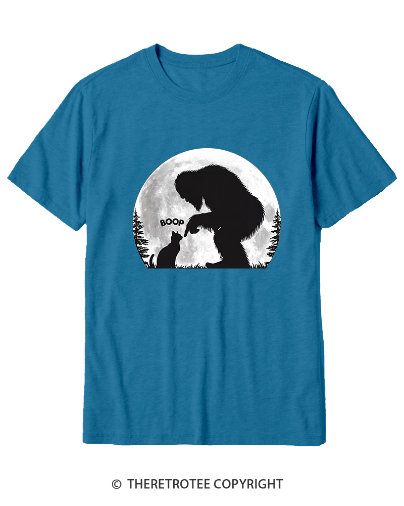 TheRetroTee Hand Boop Nose Bigfoot 1970s Cotton T-Shirt