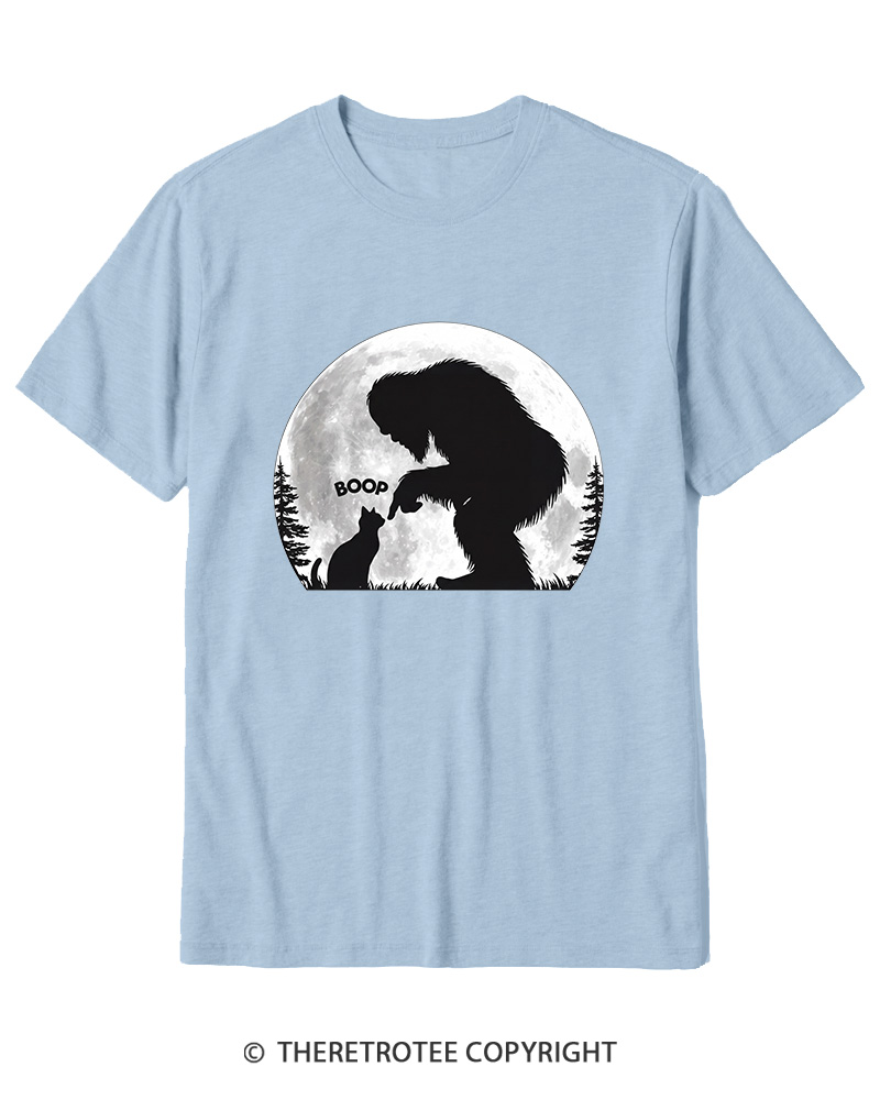 TheRetroTee Hand Boop Nose Bigfoot 1970s Cotton T-Shirt