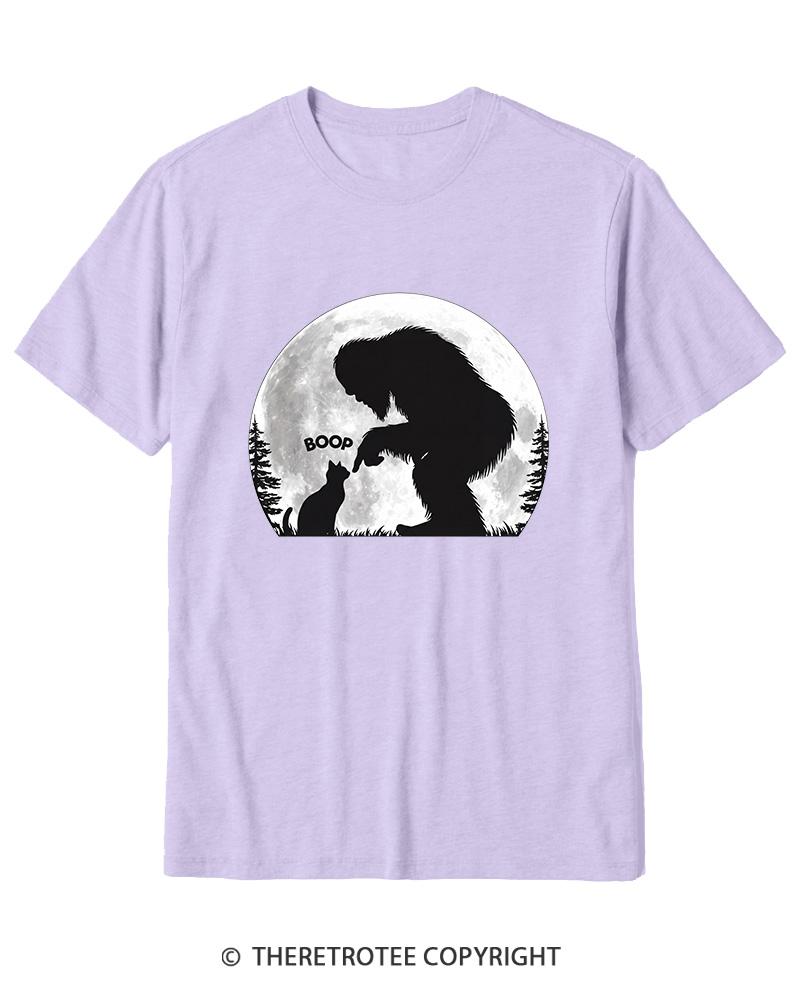 TheRetroTee Hand Boop Nose Bigfoot 1970s Cotton T-Shirt