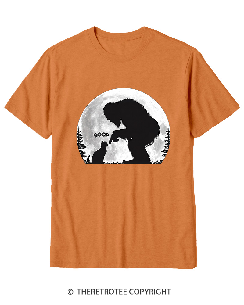 TheRetroTee Hand Boop Nose Bigfoot 1970s Cotton T-Shirt
