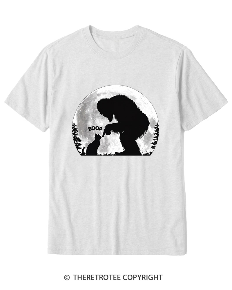 TheRetroTee Hand Boop Nose Bigfoot 1970s Cotton T-Shirt