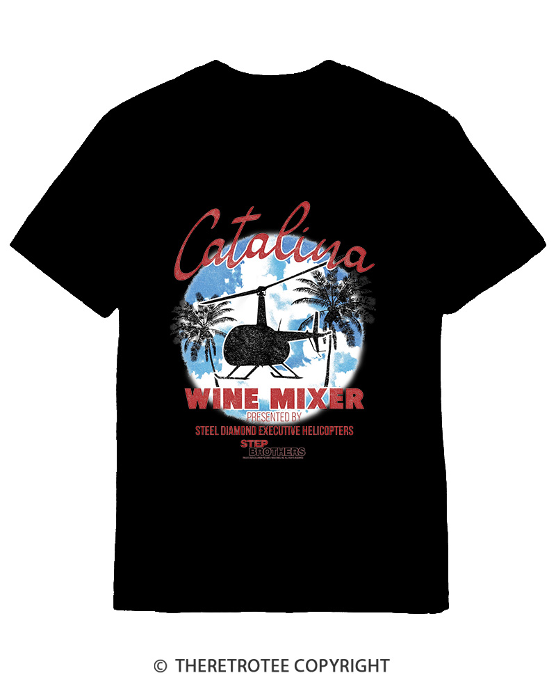 TheRetroTee Catalina Wine Mixer Cotton T-Shirt